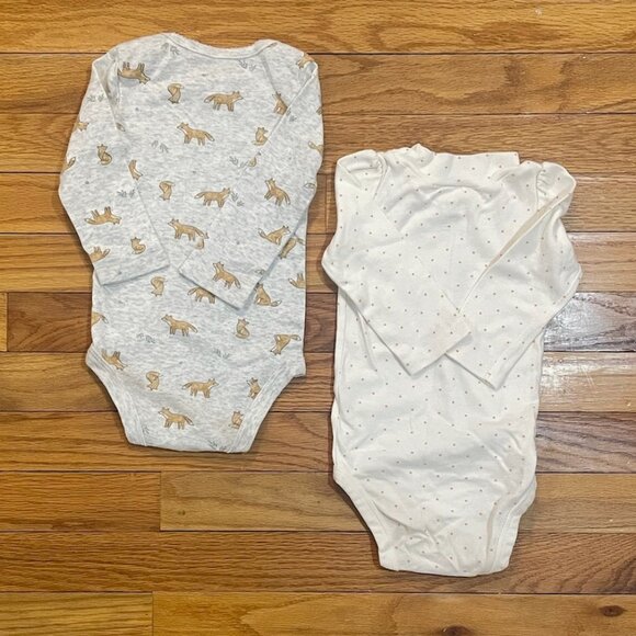 Girls 9 Month Long Sleeve Onesie 10-Piece Lot - Picture 11 of 11